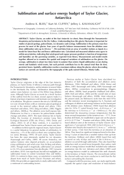 Sublimation and surface energy budget of Taylor Glacier, Antarctica