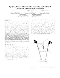 Eye Gaze Patterns Differentiate Novice and Experts in a Virtual