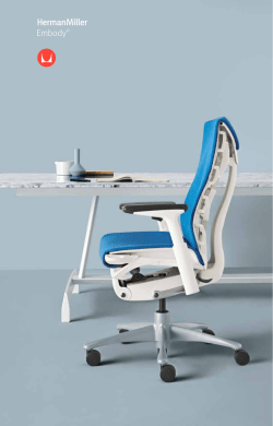 Embody Chairs brochure (UK English)