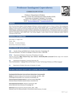 Professor Sandagomi Coperahewa