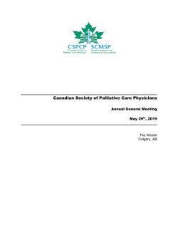 Canadian Society of Palliative Care Physicians