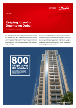 Keeping it cool in Downtown Dubai