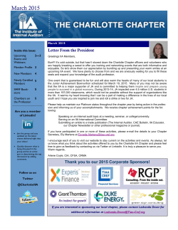 2015 March - The Institute of Internal Auditors