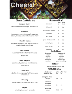 Landings Menu
