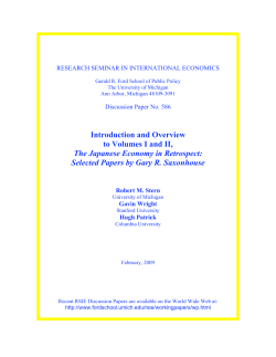 Introduction and Overview to Volumes I and II, The Japanese