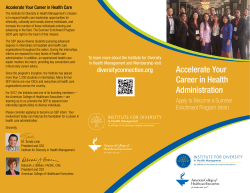 SEP Intern Brochure - Institute for Diversity