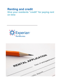 Credit Reporting - Renters Warehouse