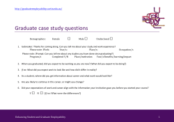 Graduate case study questions