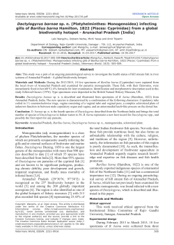 Dactylogyrus barnae sp. n.