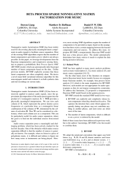 beta process sparse nonnegative matrix factorization