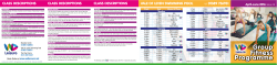 Group Fitness Programme