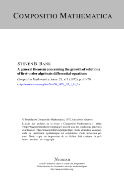 A general theorem concerning the growth of solutions of