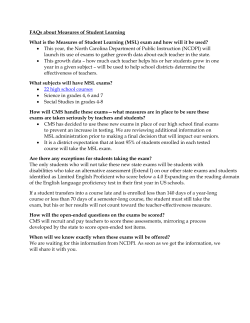 FAQs about Measures of Student Learning What is the Measures of