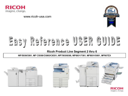 Easy Reference User Guide