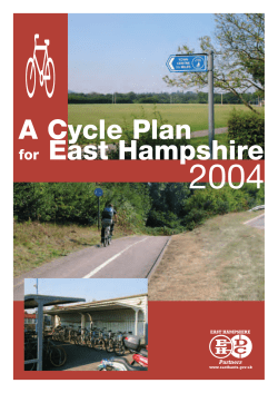 A cycle plan for East Hampshire - East Hampshire District Council