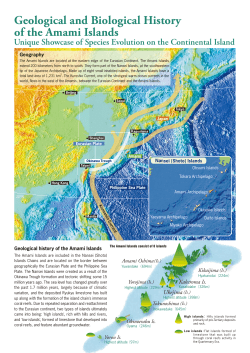 p.1-2. Geological and Biological History of the Amami Islands