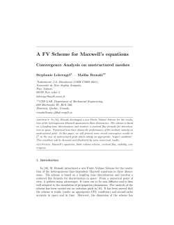 A FV Scheme for Maxwell`s equations