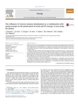 The influence of reverse osmosis desalination in a combination with