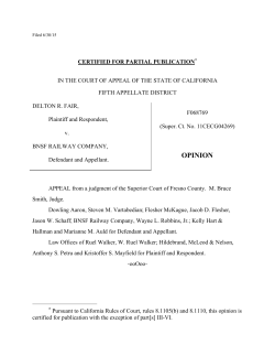 FAIR v. BNSF RAILWAY COMPANY | FindLaw