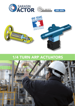 1/4 TURN ARP ACTUATORS
