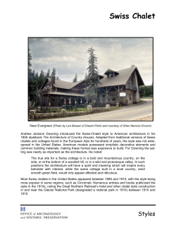 Andrew Jackson Downing introduced the Swiss