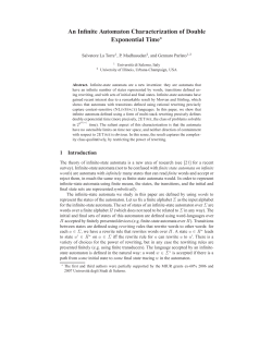 An Infinite Automaton Characterization of Double