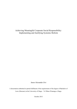 Achieving Meaningful Corporate Social Responsibility