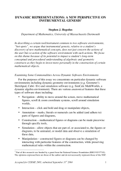 Dynamic representations: a new perspective on