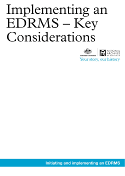 Key Considerations when Initiating and Implementing an Electronic