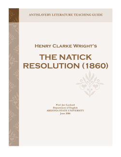 the natick resolution - The Antislavery Literature Project