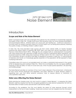 Noise Element - City of Daly City
