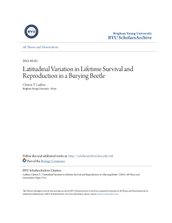 Latitudinal Variation in Lifetime Survival and Reproduction in a