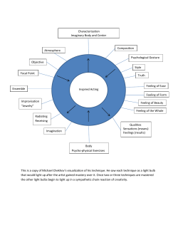 File - Michael Chekhov Technique taught BY Shaun Sheley