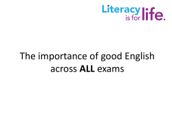 7. The importance of using good English.