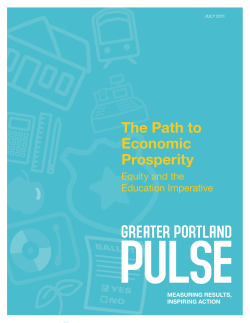 The Path to Economic Prosperity