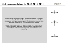 Sink recommendations for AB09, AB10, AB11
