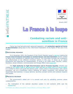 Combating racism and anti - French Embassy in the U.S.