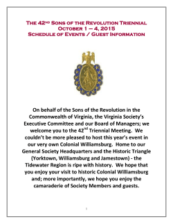 On behalf of the Sons of the Revolution in the Commonwealth of