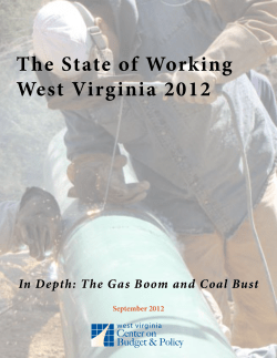 The State of Working West Virginia 2012