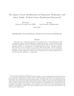 The Impact of Loan Modifications on Repayment