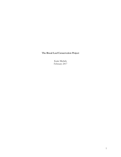 The Bread Loaf Conservation Project
