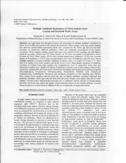Manjusha,S and tic resistances...2005