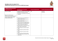 Board Reporting Terms - Royal Australasian College of Surgeons