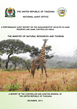 the ministry of natural resources and tourism