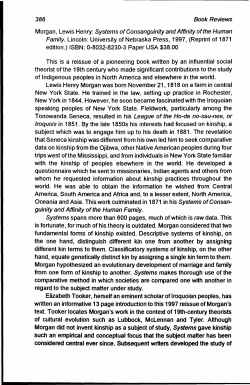 Systems of Consanguinity and Affinity of the Human Family