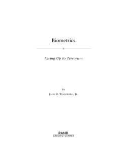 Biometrics - RAND Corporation