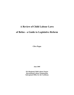 A Review of Child Labour Laws of Belize