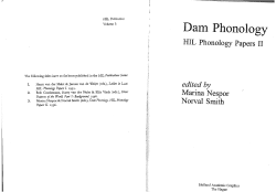 Dam Phonology - Marian Klamer
