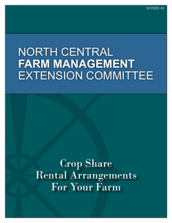 Crop Share Rental Arrangements For Your Farm