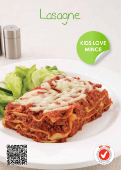 Lasagne - Beef and Lamb NZ